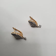 Load image into Gallery viewer, 18K ITALIAN GOLD PLATED CZ EARRINGS