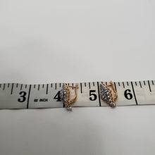 Load image into Gallery viewer, 18K ITALIAN GOLD PLATED CZ EARRINGS