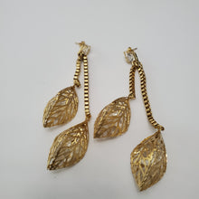Load image into Gallery viewer, 18K ITALIAN GOLD PLATED DROP/DANGLING EARRINGS