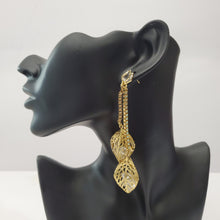 Load image into Gallery viewer, 18K ITALIAN GOLD PLATED DROP/DANGLING EARRINGS