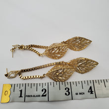 Load image into Gallery viewer, 18K ITALIAN GOLD PLATED DROP/DANGLING EARRINGS