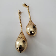 Load image into Gallery viewer, 18K ITALIAN GOLD PLATED DROP/DANGLING EARRINGS