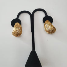Load image into Gallery viewer, 18K ITALIAN GOLD PLATED CURVED EARRINGS