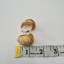 Load image into Gallery viewer, 18K ITALIAN GOLD PLATED CURVED EARRINGS