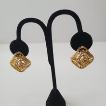 Load image into Gallery viewer, 18K ITALIAN GOLD PLATED CLIP EARRINGS