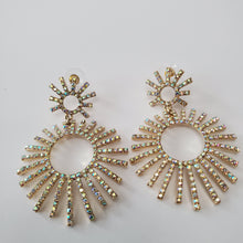 Load image into Gallery viewer, 18K GOLD PLATED EARCZ DANGLING RINGS