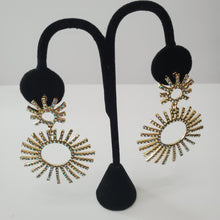 Load image into Gallery viewer, 18K GOLD PLATED EARCZ DANGLING RINGS