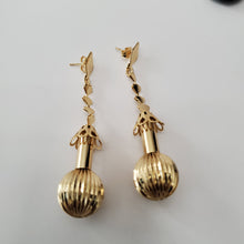 Load image into Gallery viewer, 18K ITALIAN GOLD PLATED DROP/DANGLING EARRINGS