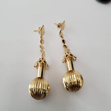 Load image into Gallery viewer, 18K ITALIAN GOLD PLATED DROP/DANGLING EARRINGS