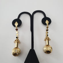 Load image into Gallery viewer, 18K ITALIAN GOLD PLATED DROP/DANGLING EARRINGS