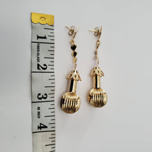Load image into Gallery viewer, 18K ITALIAN GOLD PLATED DROP/DANGLING EARRINGS