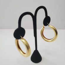 Load image into Gallery viewer, 18K ITALIAN GOLD PLATED HOOP EARRINGS