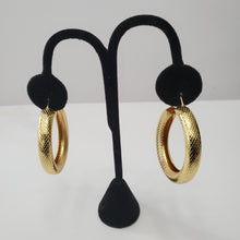 Load image into Gallery viewer, 18K ITALIAN GOLD PLATED HOOP EARRINGS