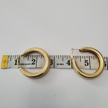Load image into Gallery viewer, 18K ITALIAN GOLD PLATED HOOP EARRINGS