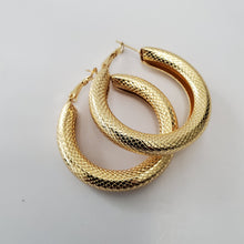 Load image into Gallery viewer, 18K ITALIAN GOLD PLATED HOOP EARRINGS