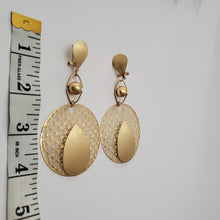 Load image into Gallery viewer, 18K ITALIAN GOLD PLATED DROP/DANGLING EARRINGS