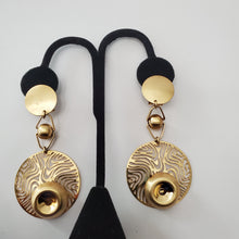 Load image into Gallery viewer, 18K ITALIAN GOLD PLATED DROP/DANGLING EARRINGS