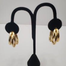 Load image into Gallery viewer, 18K ITALIAN GOLD PLATED CURVED EARRING