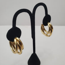 Load image into Gallery viewer, 18K ITALIAN GOLD PLATED CURVED EARRING
