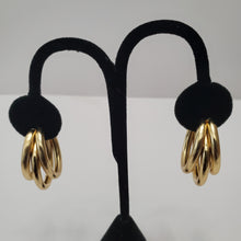 Load image into Gallery viewer, 18K ITALIAN GOLD PLATED CURVED EARRING