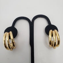 Load image into Gallery viewer, 18K ITALIAN GOLD PLATED CURVED EARRING