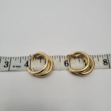 Load image into Gallery viewer, 18K ITALIAN GOLD PLATED CURVED EARRING