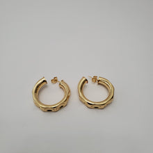 Load image into Gallery viewer, 18K GOLD PLATED CURVED EARRINGS