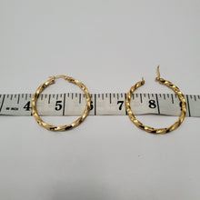 Load image into Gallery viewer, 18K GOLD PLATED THIN TWISTED EARRINGS