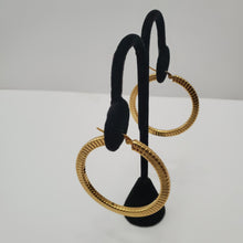 Load image into Gallery viewer, 18K GOLD PLATED STAINLESS STEEL HOOP EARRINGS