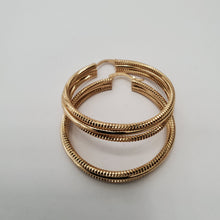 Load image into Gallery viewer, 18K GOLD PLATED ROUND HOOP EARRINGS
