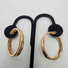 Load image into Gallery viewer, 18K GOLD PLATED ROUND HOOP EARRINGS