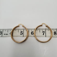 Load image into Gallery viewer, 18K GOLD PLATED ROUND HOOP EARRINGS