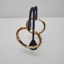 Load image into Gallery viewer, 18K GOLD PLATED BIG HOOP EARRINGS