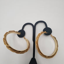 Load image into Gallery viewer, 18K GOLD PLATED BIG HOOP EARRINGS