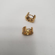 Load image into Gallery viewer, 18K GOLD PLATED HUGGIE HOOP EARRINGS
