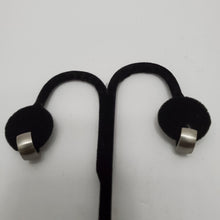 Load image into Gallery viewer, STAINLESS STEEL SLIVER HUGGIE HOOP EARRINGS