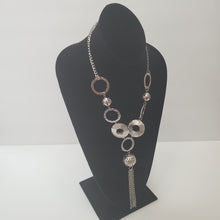 Load image into Gallery viewer, BOHEMIAN SLIVER LONG NECKLACE WITH TASSEL