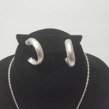 Load image into Gallery viewer, 18K WHITE GOLD PLATED EARRING, NECKLACE & PENDANT SET
