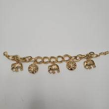 Load image into Gallery viewer, 18K GOLD PLATED HEART & SHELL CHARM BRACELET