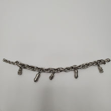 Load image into Gallery viewer, 18K WHITE GOLD PLATED SMALL TEDDY CHARM BRACELET