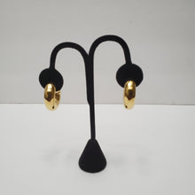 Load image into Gallery viewer, 18K GOLD PLATED CHUNKY C CURVED EARRINGS