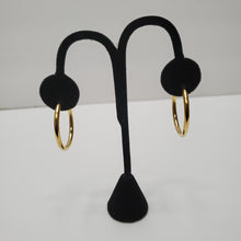 Load image into Gallery viewer, 18K GOLD PLATED STAINLESS STEEL HOOP EARRINGS