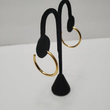 Load image into Gallery viewer, 18K GOLD PLATED STAINLESS STEEL HOOP EARRINGS