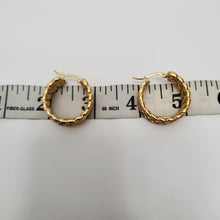Load image into Gallery viewer, 18K GOLD PLATED STAINLESS STEEL HOOP EARRINGS