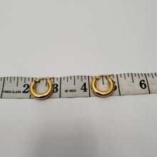 Load image into Gallery viewer, 18K GOLD PLATED STAINLESS STEEL HOOP EARRINGS