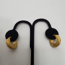 Load image into Gallery viewer, 18K GOLD PLATED STAINLESS STEEL HOOP EARRINGS