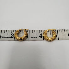 Load image into Gallery viewer, 18K GOLD PLATED STAINLESS STEEL HOOP EARRINGS