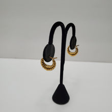 Load image into Gallery viewer, 18K GOLD PLATED STAINLESS STEEL SMALL HOOP EARRINGS