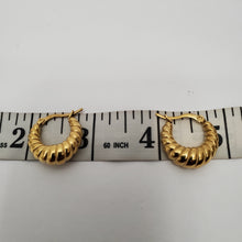 Load image into Gallery viewer, 18K GOLD PLATED STAINLESS STEEL SMALL HOOP EARRINGS