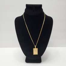 Load image into Gallery viewer, 18K GOLD PLATED STAINLESS STEEL NECKLACE & ROSE PENDANT